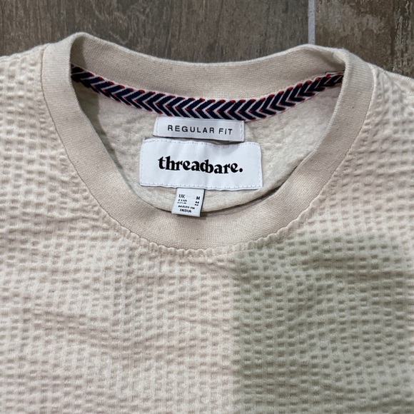 Threadbare Men's Beige Textured Short Sleeve Tee - Picture 8 of 10